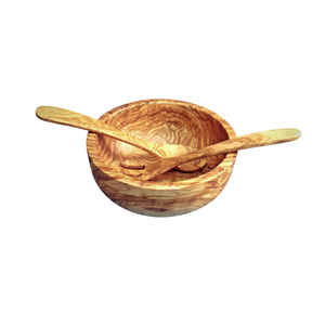 Bol à salade vintage en bois de Monkey Pod sculpté à la main, bords uniques en forme de coquille de palourde ou festonnés, parfait pour servir en cuisine. - Product Image 6