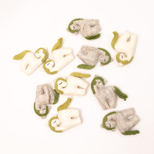 Handmade Wool Felt Stitched <b>Unicorn</b> <b>Ornament</b> Soft Animal Toy Fantasy Decor Gift Child Wholesale Bulk - Product Image 4