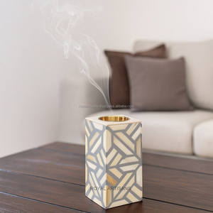 Brûleur à encens décoratif Bakhoor en bois incrusté écologique pour le Ramadan, boîte à encens, cadeau de l'Aïd, Medkhan Mabkhara, brûleur à encens à la coriandre - Product Image 1