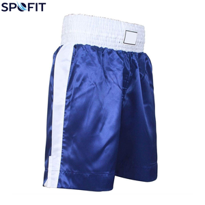 กางเกงขาสั้นผู้ชายรุ่นใหม่ล่าสุด ระบายอากาศได้ดี ดีไซน์ทันสมัย รับสกรีนโลโก้ กางเกงมวยไทย MMA ยิม บ็อกซิ่ง สำหรับเด็กผู้ชาย - Product Image 2