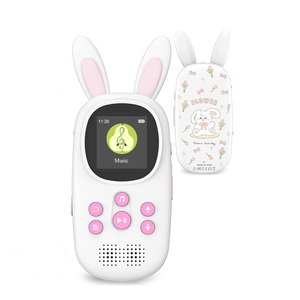 Reproductor MP3 Infantil con Forma de Conejo, Pantalla TFT a Color de 5.3 Pulgadas, Lector de Libros Electrónicos, Portátil, Regalo <span class=keywords><strong>para</strong></span> Niños, con Micro SD Integrado - Product Image 1