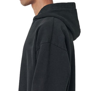 Sudadera con Capucha Oversize Personalizada para Hombre, Hombros Caídos, Forro Polar Grueso, Diseño Bicolor, Estilo Urbano, Fabricante de Ropa - Product Image 2