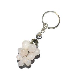 Green Aventurine Tumbled <b>Stone</b> Key Ring Hand Made <b>Cage</b> Tumbled <b>Stone</b> Keychain - Product Image 5