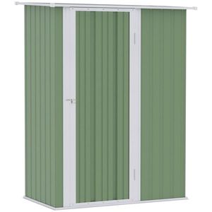 Casetta da Giardino in Metallo Verde 5x3 per Esterni, Armadio Porta Attrezzi per un Efficiente Stoccaggio - Product Image 2