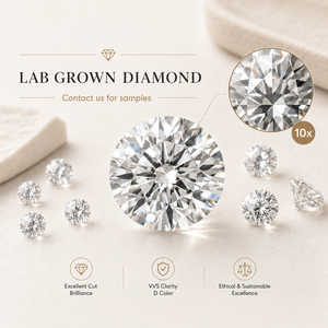 Tatiwalas Gems Jewellery, Diamante Cultivado en Laboratorio con Certificación IGI, Color D-F, Claridad VVS/VS, Corte Brillante, Diamante Suelto de 1 Quilate - Product Image 3