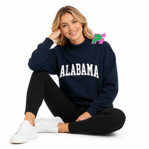 Pook International Women's Mock Neck <b>Sweatshirt</b>-Custom Applique & <b>Embroidery</b> 100% Cotton Eco-Friendly Streetwear Style - Product Image 4