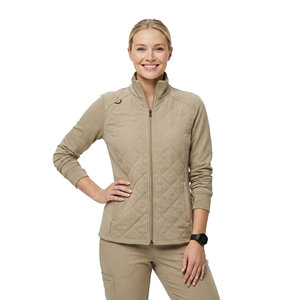 Chaqueta Quilted Unisex Personalizada al por Mayor para Mujer, Uniforme Médico de Enfermería, Chaqueta Quilted con Cremallera Completa, Ajuste Delgado, para Hospital y Doctor - Product Image 1