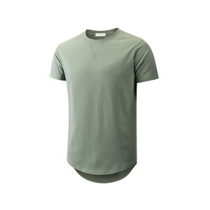 T-shirt blanc à manches courtes pour homme, col rond, coupe classique, tricoté, couleur unie, style décontracté - Product Image 3