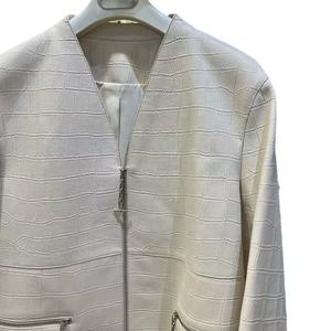 Chaqueta de piel de oveja y serpiente de alta gama para mujer, cuello redondo, estilo elegante, satén, novedad 2026 - Product Image 6