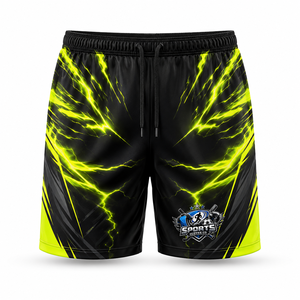 Pantalones Cortos de Fútbol Listos para la Competencia, Ligeros, de Malla de Poliéster, Absorbentes del Sudor, Flexibles, Suaves, Tejido Deportivo de Alto Rendimiento - Product Image 1