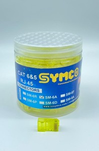 หัวต่อ SYMCO Cat6 RJ45 แบบ 8P8C สำหรับสายอีเธอร์เน็ต Cat5e/Cat6  ประสิทธิภาพสูง - Product Image 2