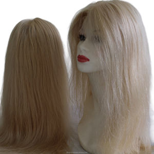 Pelucas de cabello humano natural vietnamita color dorado, cabello suave con cutículas bellamente alineadas, pelucas de encaje frontal virgen para mujeres. - Product Image 4