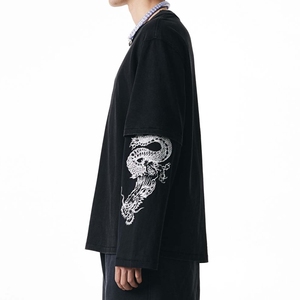 T-shirt double couche Smart Look, tissu respirant et confortable, pour hommes et femmes, décontracté, à porter au quotidien, tendance de la mode - Product Image 3