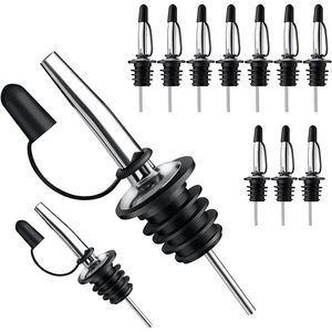 Set da 12 Beccucci Versatori Veloci per Liquori e Alcolici con Tappi Antipolvere, Accessori per Bar e Barman - Product Image 1