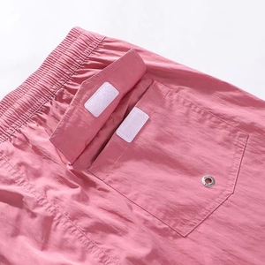 Shorts Bermuda pour Homme, Couleur Unie, Séchage Rapide, Respirant, Poches Avant, Taille Mi-Haute, Fermeture à Cordon, 100% Polyester Tricoté, Décontracté - Product Image 4