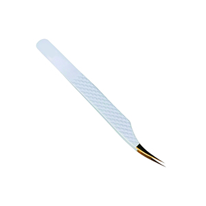Wholesale Fiber Tip Volume 45 90 Degree Eyelash Tweezers High Quality Tweezer <b>Metal</b> Eyelashes Extension Tweezers for sale - Product Image 1
