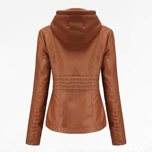 New Arrival Women's Oversized Leather Jacket Knitted Printed Customized Wholesale Breathable Cotton Winter Windproof Jacket - Product Image 2