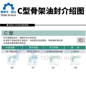 Sellos de aceite de fluororubber SOG de Taiwán 40~75TC con esqueleto y labio resistente a altas temperaturas tipo FB para aplicaciones petroquímicas - Product Image 4