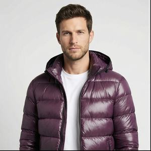 Manteaux d'hiver chauds rembourrés à bulles pour hommes imprimés sur mesure Veste bouffante pour homme Veste bouffante personnalisée à la mode pour hommes - Product Image 1