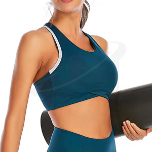 Conjunto Deportivo de Secado Rápido, Shorts Elásticos, Conjunto de Gimnasio Sólido y Transpirable de 2 Piezas, Conjunto de Shorts Deportivos y Top Deportivo para Yoga, para Mujer - Product Image 5