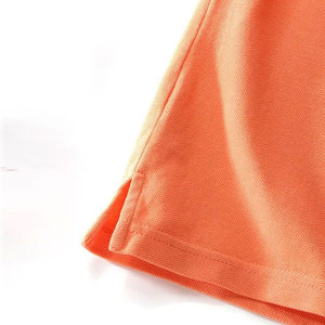 Polo pour homme en coton tricoté respirant à manches courtes, couleur unie, coupe classique, avec boutons - Product Image 2