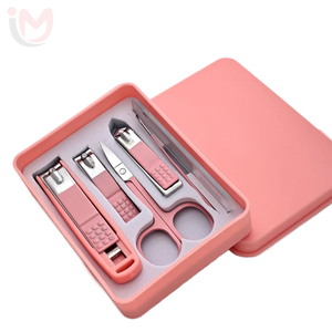 <b>Nail</b> Care <b>Set</b> Portable Stainless Steel 6-Piece <b>Nail</b> Clipper <b>Set</b> Splash Proof <b>Nail</b> Scissors Kit Practical Manicure Box - Product Image 1