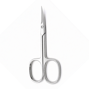 Ciseaux à cuticules à pointe fine, 3,5 pouces, ciseaux à ongles en acier inoxydable courbés, outil professionnel de manucure et de pédicure - Product Image 2