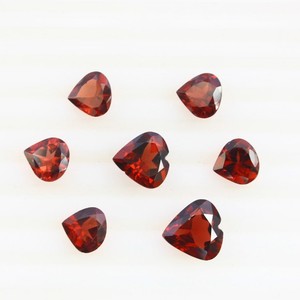 Perles de grenat naturel de 8 mm, taille cœur, facettées, pierres précieuses de haute qualité pour la fabrication de bijoux, prix d'usine, vente en gros - Product Image 3