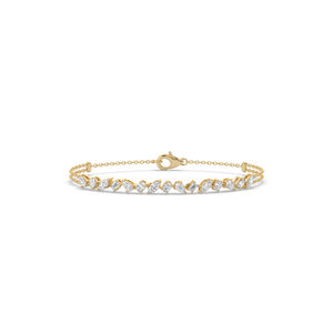 Bracelet en or 14K/10K léger, style unique, diamant de laboratoire 1,50 carat taille poire, pour un usage quotidien, élégance et glamour. - Product Image 6