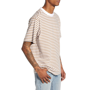 T-shirt promotionnel Terracore pour homme, anti-rides, tricoté, col rond, coupe classique, en tissu éponge, streetwear, avec logo frontal, écologique et respirant - Product Image 3