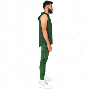 Proveedor OEM Sudaderas con capucha sin mangas de secado rápido en blanco Gimnasio Entrenamiento Verano Streetwear Tech Poliéster Sudaderas con capucha impresas - Product Image 4