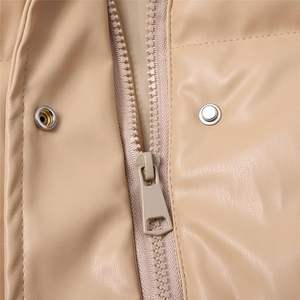 Chaqueta Corta de Invierno/Primavera para Mujer, Talla Grande, Personalizada, con Logotipo Tejido, Cuello Alto, Cálida - Product Image 3