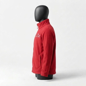 Veste polaire personnalisée pour homme, col montant, vêtements de sport d'extérieur, veste polaire zippée pour l'automne - Product Image 3