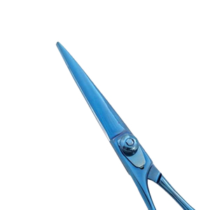 Wholesale Stainless Steel Blue Custom Logo Barber <b>Scissors</b> Hair Cutting Metallic Blue Shears Salon Hairdressing <b>Scissors</b> - Product Image 3