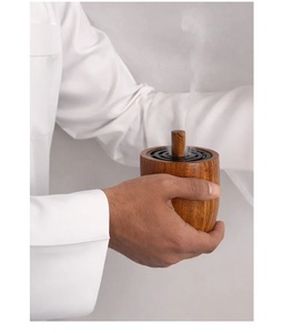 Brûleur d'encens en bois de santal fait main, support pour bâtonnets de Bakhoor, support d'encens arabe pour décoration religieuse - Product Image 2