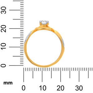 Shine Everyday <b>Men</b> Solitaire <b>Ring</b> Premium Yellow Gold Openwork Diamond Flower <b>Ring</b> Elegant Spiral Statement Cocktail <b>Ring</b> - Product Image 5