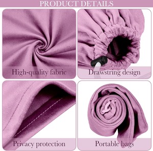 Premium Satin Jewelry Pouch Custom Logo <b>Drawstring</b> Gift Bag for Luxury Brand Packaging Wholesale Factory Supply - Product Image 5