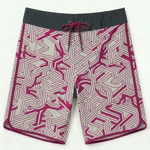 Shorts de bain écologiques pour hommes avec logo sur le devant, séchage rapide, pour la plage et le bord de piscine, confort optimal - Product Image 5