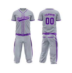 Gladiators Baseball Uniform <b>Men's</b> Striped Jersey Pants Set <b>V</b>-<b>Neck</b> Short Sleeve Moisture Wicking Polyester Adult All Seasons - Product Image 4