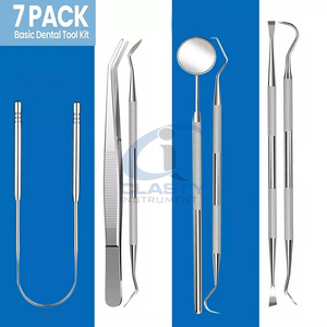 Kit d'instruments chirurgicaux dentaires manuels en acier inoxydable de haute qualité, certifié CE, ISO-13485 Classe I - Product Image 4