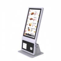 Kiosque de commande et de paiement automatique pour restaurant, centre commercial, avec écran tactile capacitif LCD, système Android/Windows