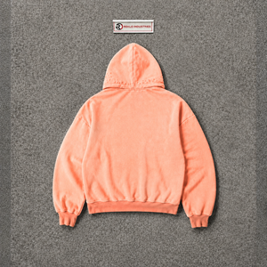 Sudadera de Forro Polar Grueso de Primera Calidad para Hombre, con Estampado Gráfico Cruzado, Estilo Oversize, Lavado Peach, Ropa Casual Urbana - Product Image 6