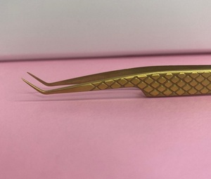 Pinzas Profesionales para Pestañas y Cejas Vired Impex, Alta Calidad, Precisión, Punta Suave de 10 mm, Acero Inoxidable Duradero - Product Image 2