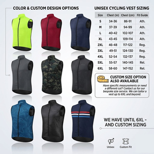 Chaleco reflectante de alta visibilidad para ciclismo, ligero, cortavientos, sin mangas, con cremallera completa, para hombres y mujeres - Product Image 2