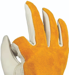 Premium Cowhide Leather Work Gloves Safety Construction Gloves Durable Industrial Ranch General Purpose Gardening Gloves OEM - Product Image 3