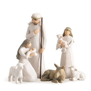 Aqdus Saleem Rustic Handmade Wood Carved <b>Nativity</b> Creche <b>Set</b>-Eco-Friendly Durable Home Decor for Living Room - Product Image 5