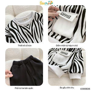 Conjuntos de Ropa Casual de Forro Polar de Color Liso para Niños Pequeños, Ropa de Casa, Tops de Manga Larga y Pantalones, Atuendos para Niños Pequeños - Product Image 5