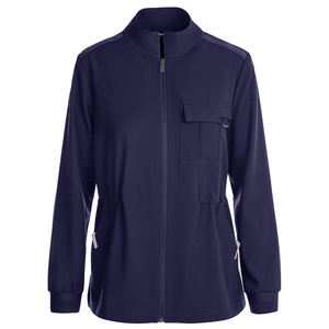 Veste de travail professionnelle à fermeture éclair intégrale, couleurs et tailles personnalisées, avec votre logo, pour le secteur de la santé et des spas – Prix de gros - Product Image 2