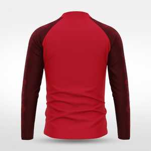 Veste de sport décontractée pour homme, légère, imperméable et respirante, en nylon et polyester, avec patchwork par sublimation, fermeture éclair 1/4, haute performance - Product Image 4