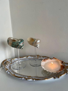 แก้วไวน์รูปเปลือกหอยฐานสีทอง ของขวัญแต่งงานแบบส่วนตัวสำหรับเพื่อนเจ้าสาว ของขวัญสำหรับเจ้าสาว งานมอบของขวัญ งานเลี้ยง แก้วไวน์สำหรับงานฉลองครบรอบ - Product Image 3